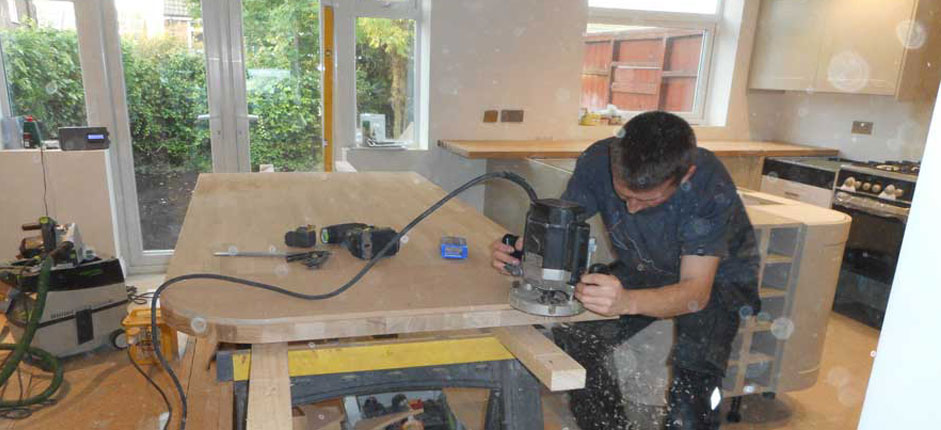 Oak worktop fitters Cheshire | Blink Building Services